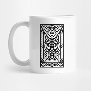 The Owl Lines (Black) Mug